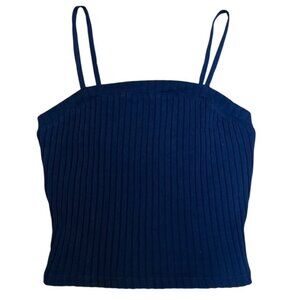 BP cropped ribbed spaghetti strap tank top size S